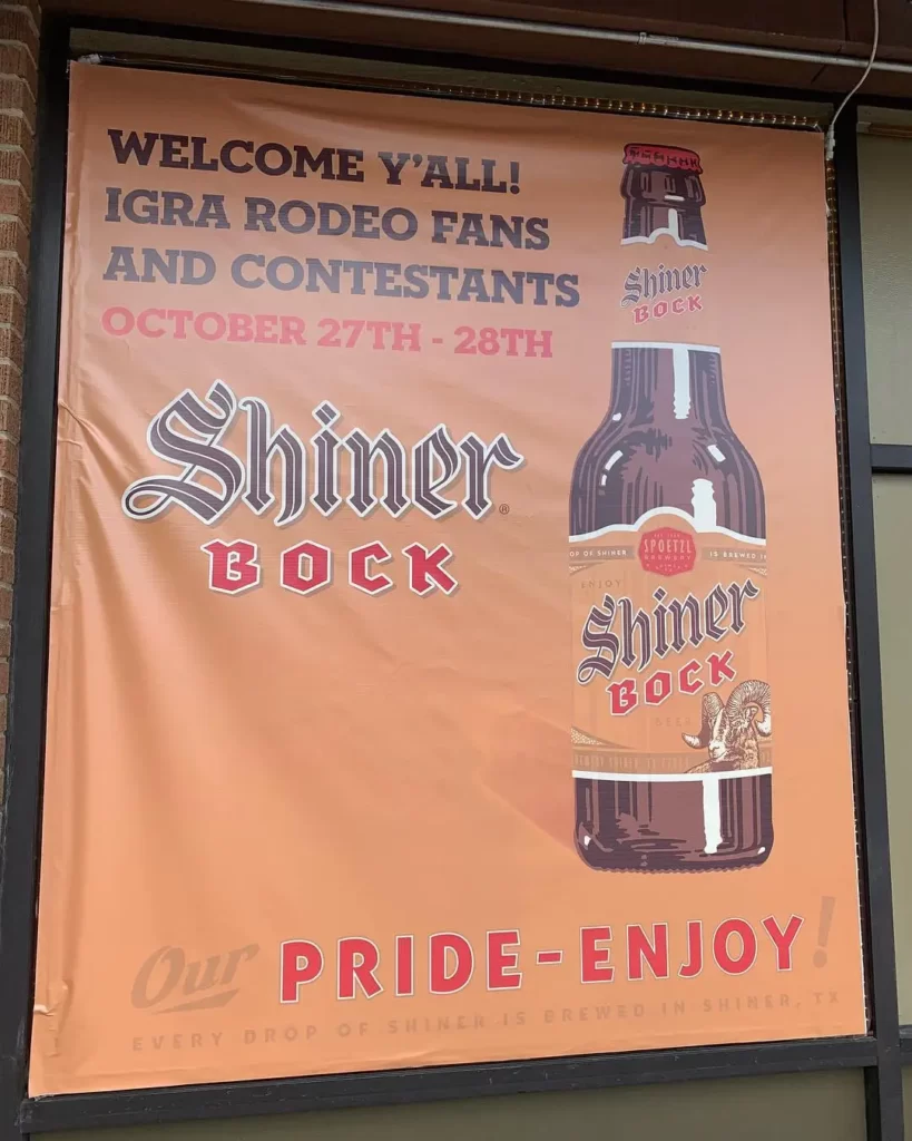 Shiner Bock Poster - IGRA Rodeo Event