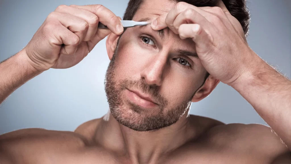 Eyebrow slit men - DIY